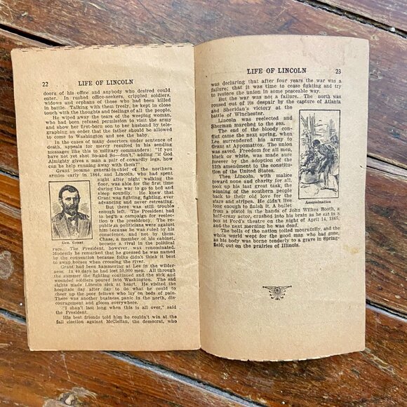 Abraham Lincoln The Story Of His Life By The Boston Sunday Globe 1909 "Original" - Picture 4 of 7